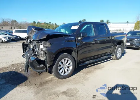 2021 Chevrolet Silverado 1500 4Wd Short Bed Custom из США, поврежденный, VIN 3GCPYBEK0MG283529